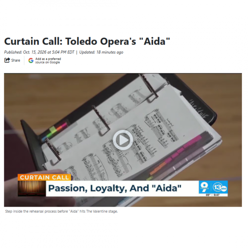 Thumbnail photo of Curtain Call: Toledo Opera's 