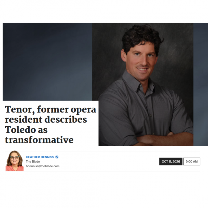 Thumbnail photo of Tenor, former opera resident describes Toledo as transformative