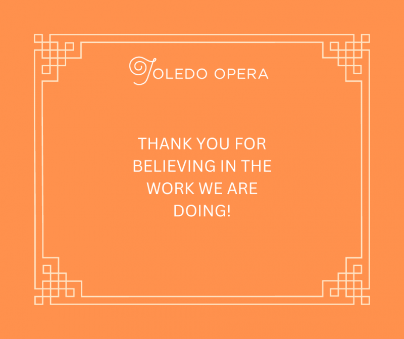 Thumbnail photo of Greater Toledo Community Foundation’s Stranahan Supporting Organization Awards Grant To Toledo Opera