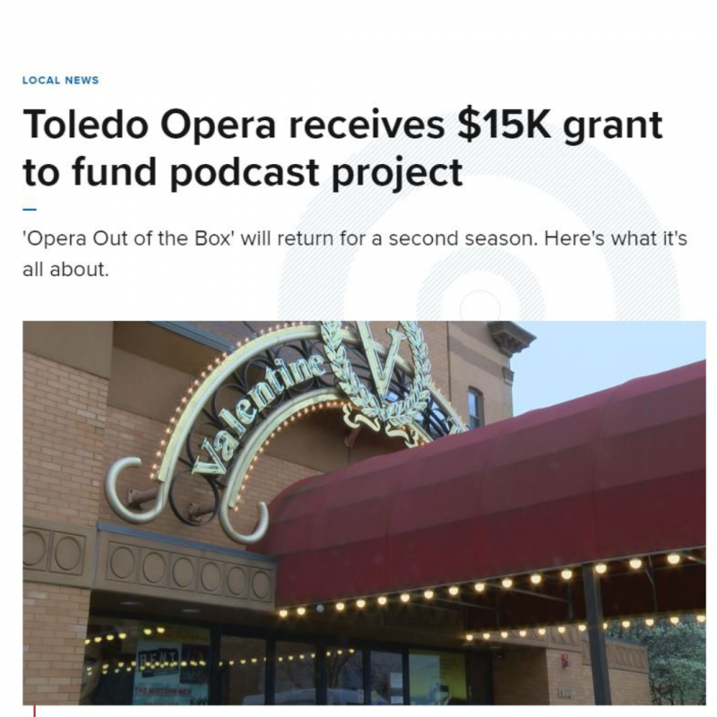 Thumbnail photo of Toledo Opera receives $15K grant to fund podcast project
