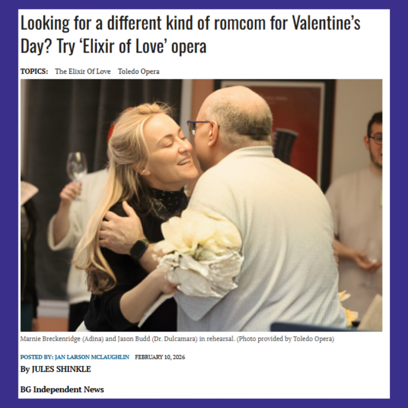 Thumbnail photo of Looking for a different kind of romcom for Valentine’s Day? Try ‘Elixir of Love’ opera