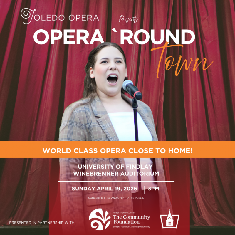 Thumbnail photo of Toledo Opera Partners with The Findlay-Hancock County Community Foundation to Present Opera ‘Round Town